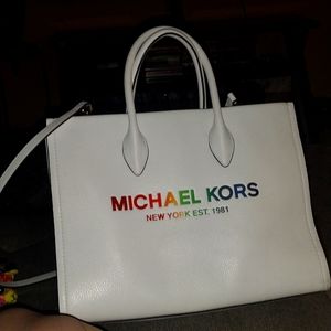 Michael Kors medium white pride Mirella bag ( Limited Edition 2022)